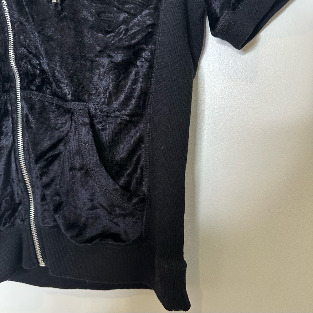 BCBGMAXARZIA vintage black rhinestone embellished top - Picture 6 of 16
